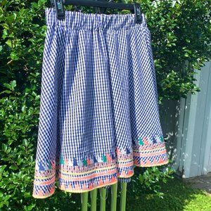"Fanco" skirt, elastic waist, size Large
